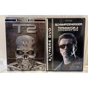 Terminator 2 T2  DVD Steel Slip Cover Case DVD 2 Disc Set Great Condition